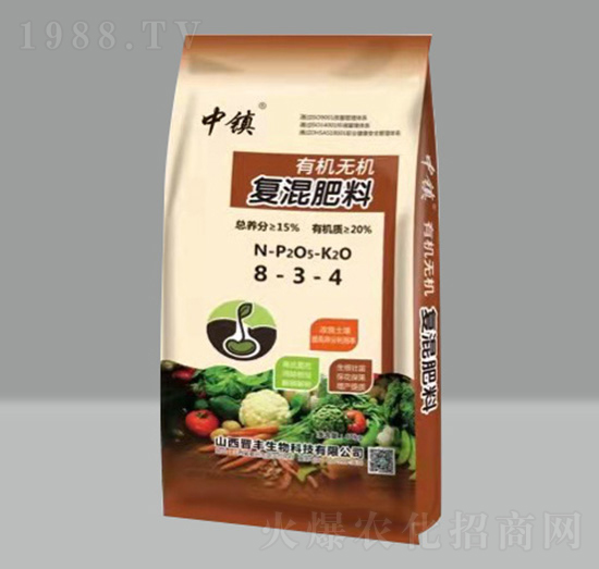 有機無機復混肥料8-3-4-中鎮(zhèn)-晉豐生物